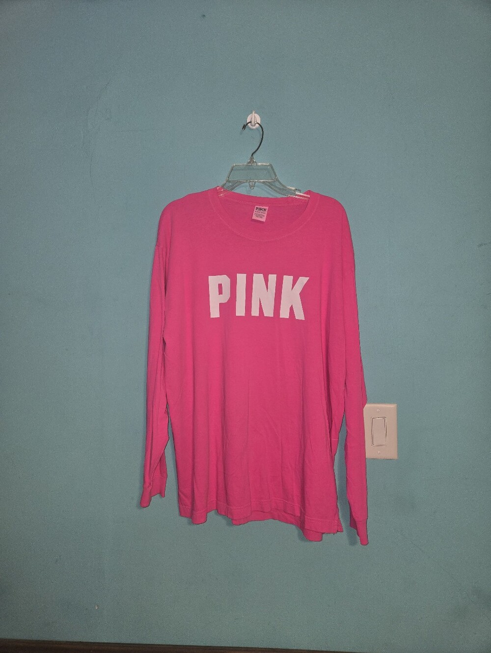 EUC PINK Long Sleeve Top XL